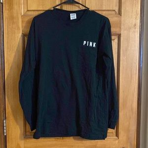 Victoria’s Secret PINK Black Long Sleeve Tee Shirt